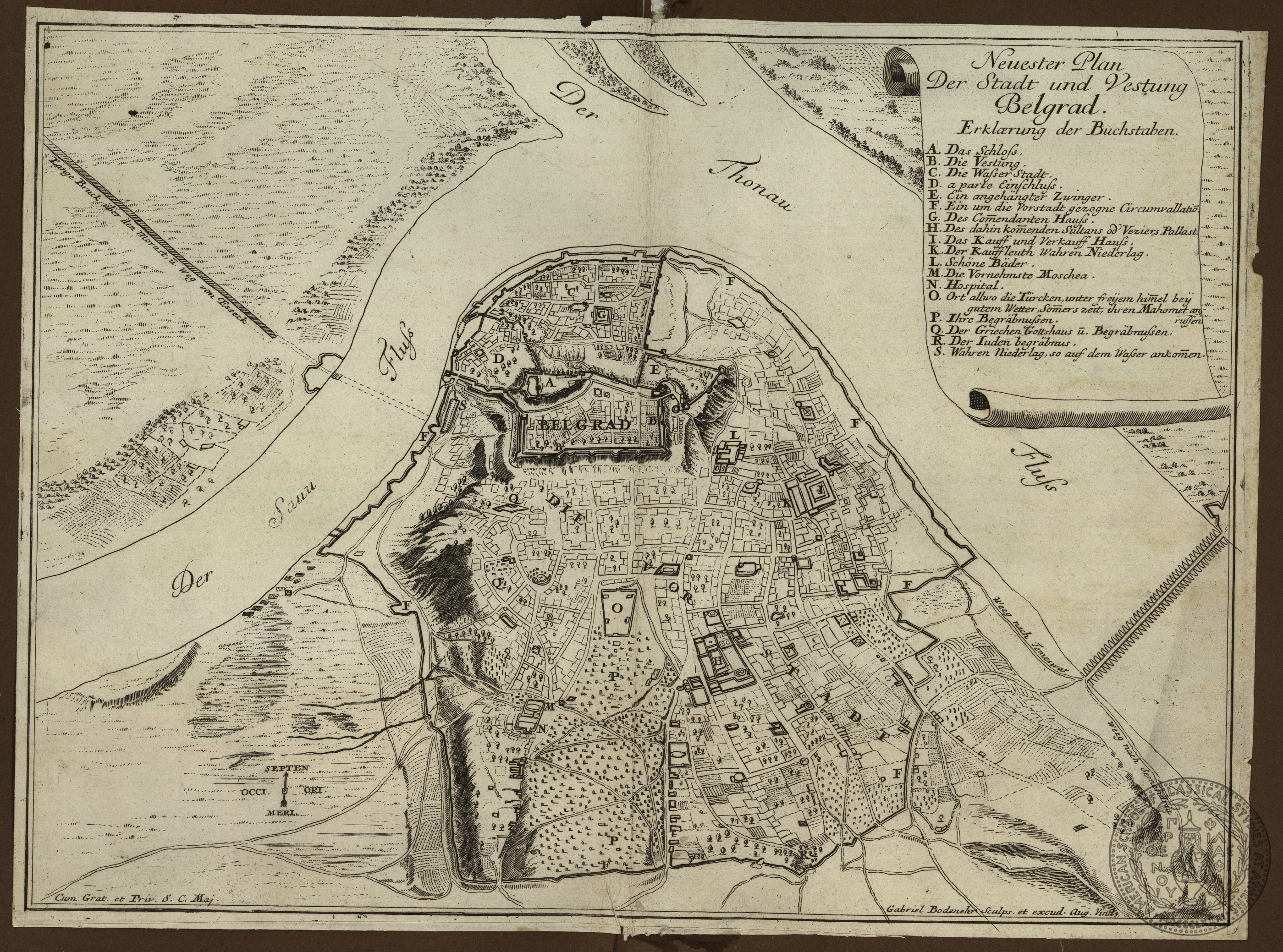 Neuester Plan der Stadt und Vestung Belgrad